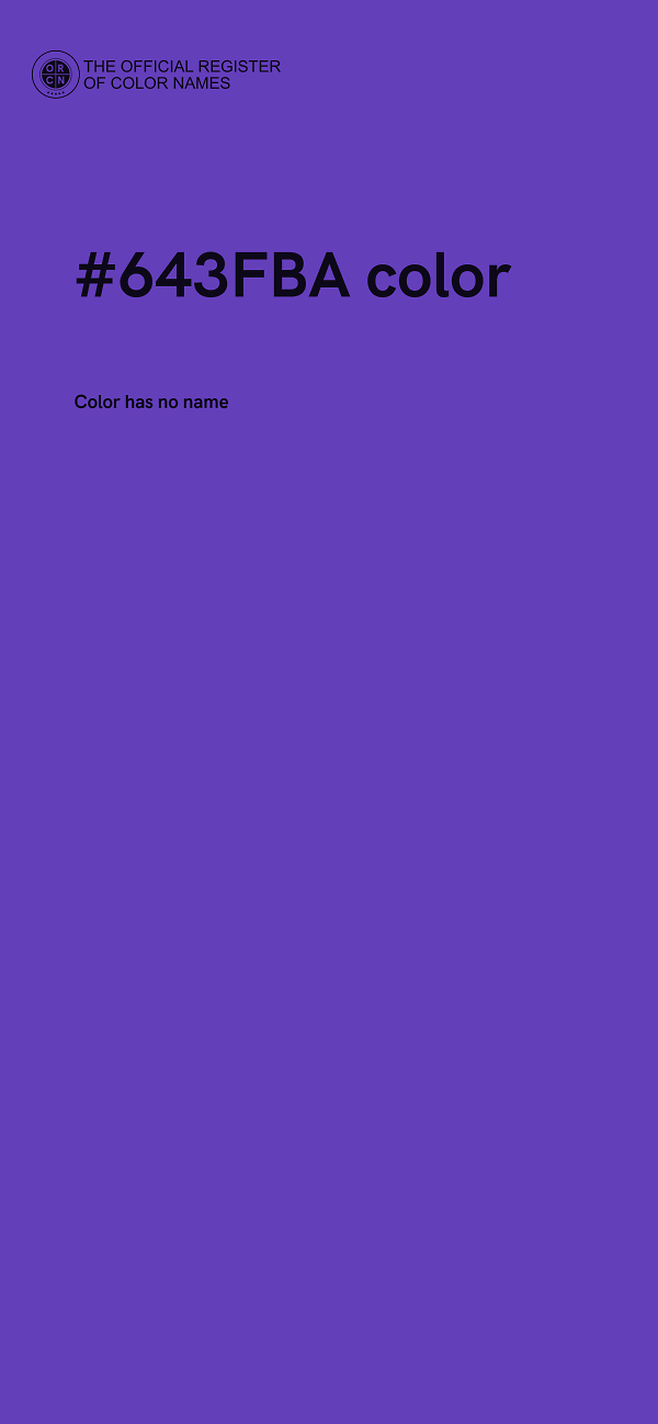 #643FBA color image