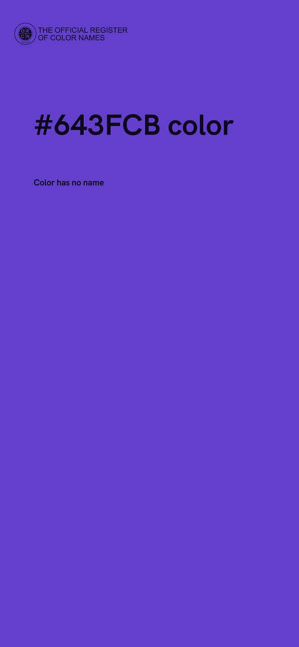 #643FCB color image