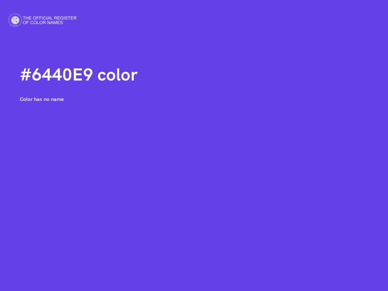 #6440E9 color image