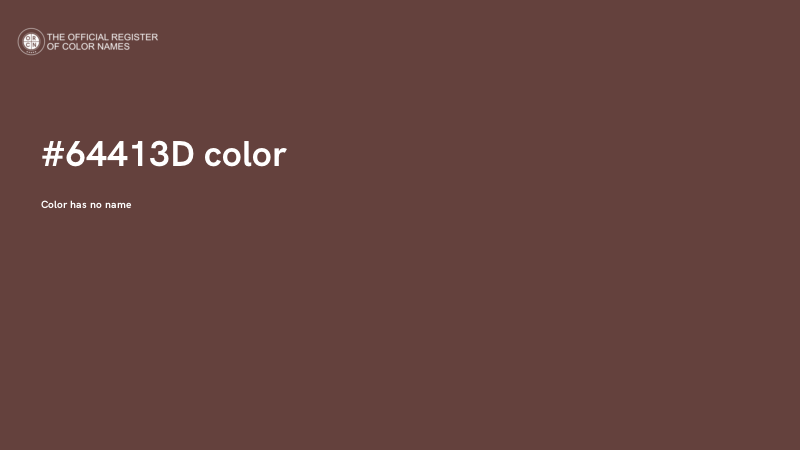 #64413D color image