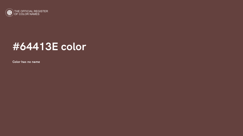 #64413E color image