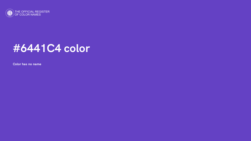 #6441C4 color image