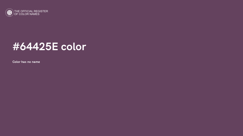 #64425E color image