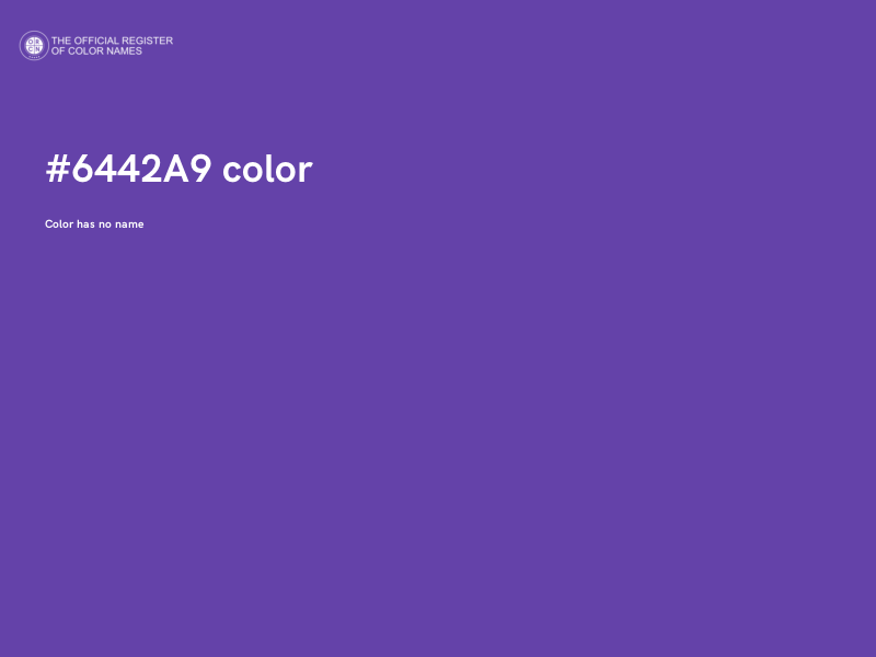 #6442A9 color image