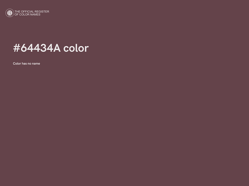 #64434A color image