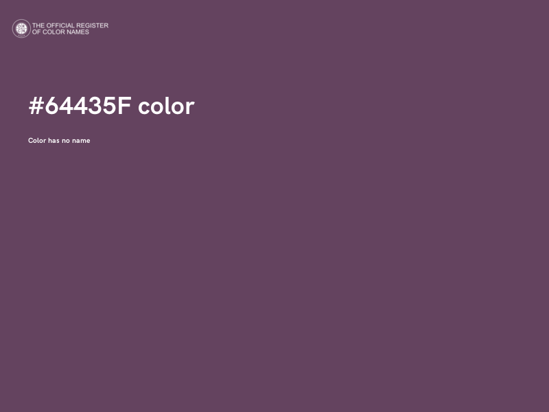 #64435F color image