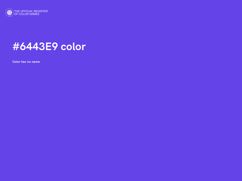 #6443E9 color image