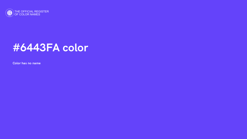 #6443FA color image
