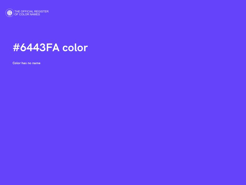 #6443FA color image