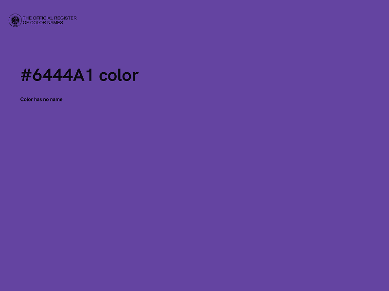 #6444A1 color image