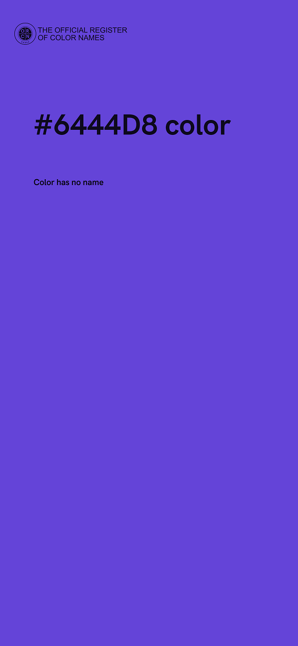 #6444D8 color image