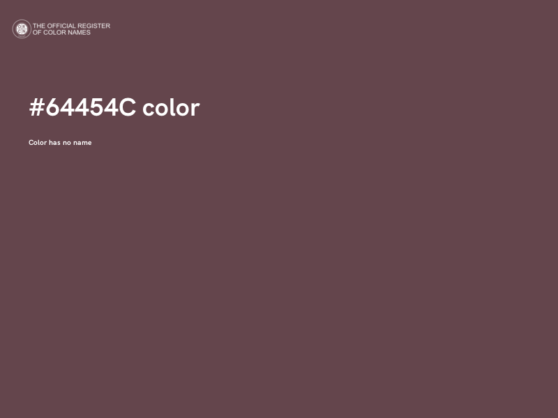 #64454C color image