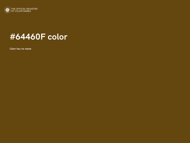 #64460F color image