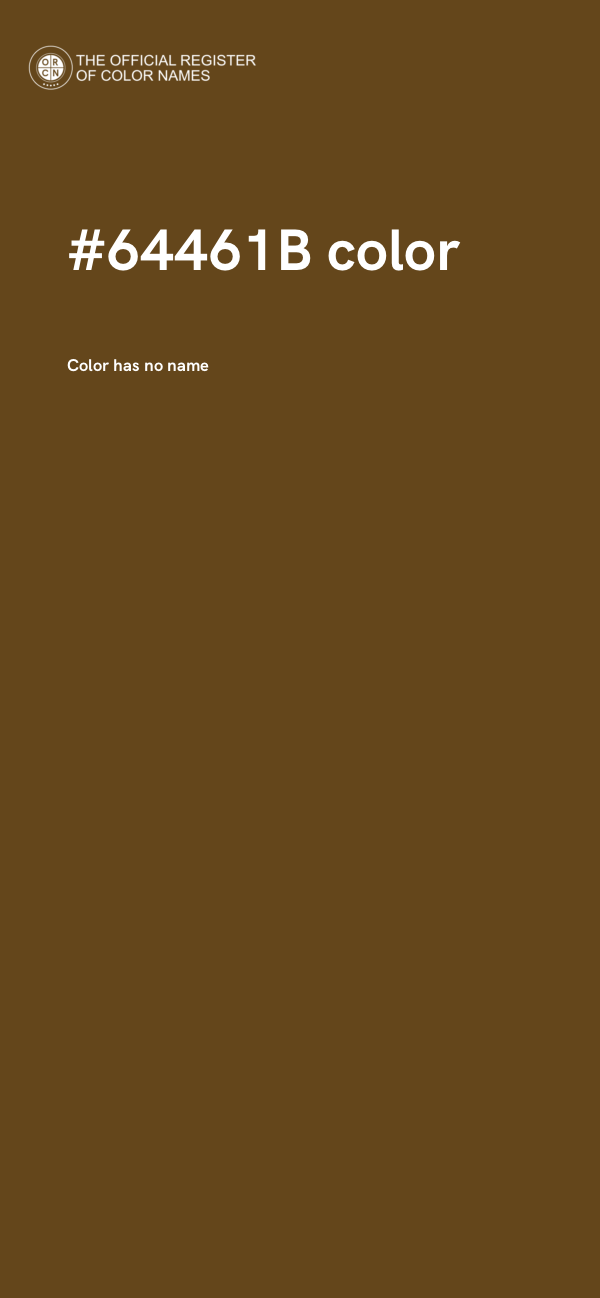 #64461B color image