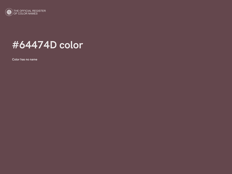 #64474D color image