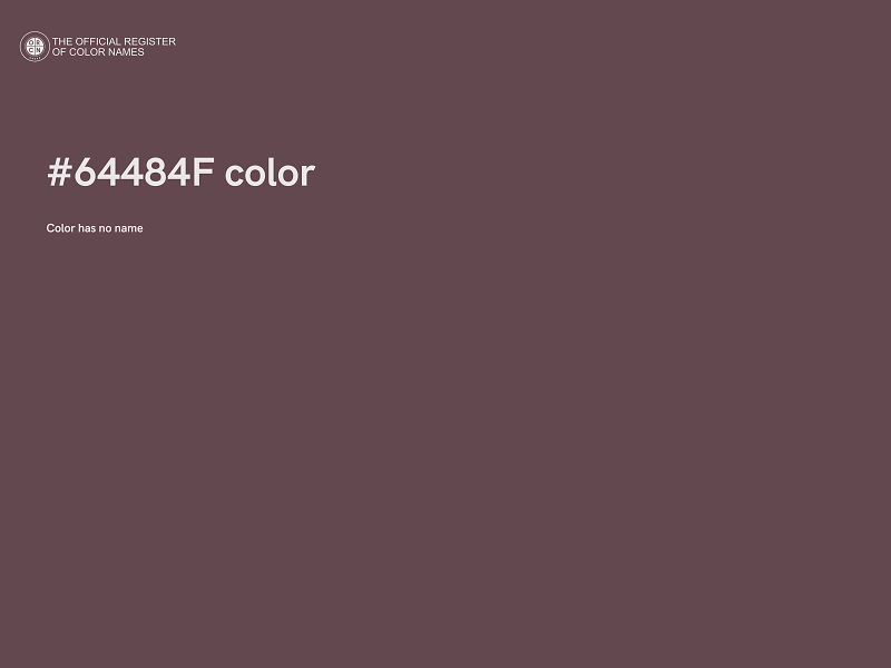 #64484F color image
