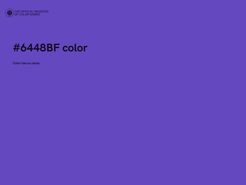 #6448BF color image