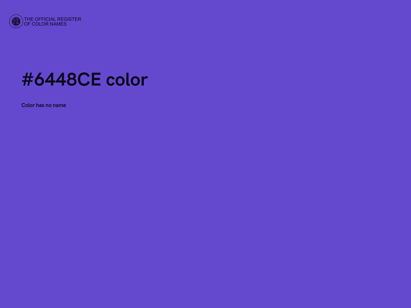 #6448CE color image