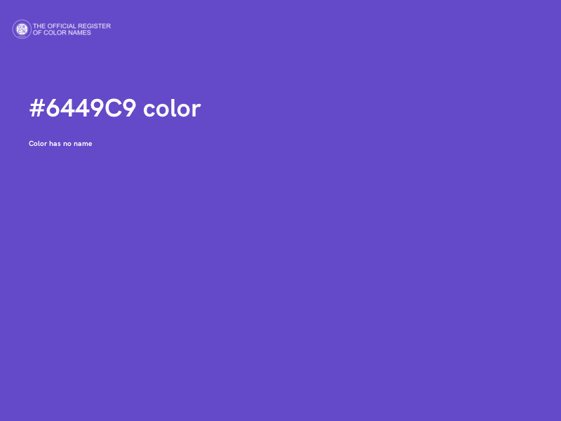 #6449C9 color image