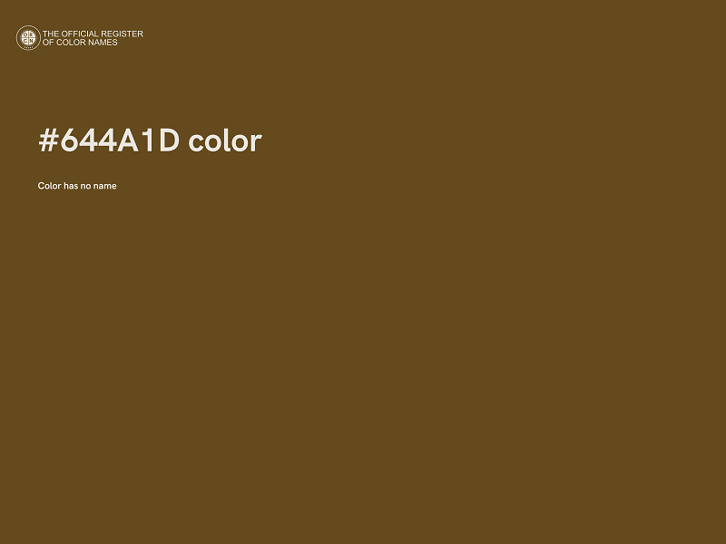 #644A1D color image