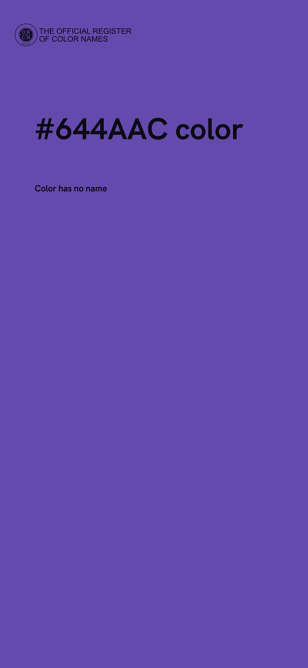#644AAC color image