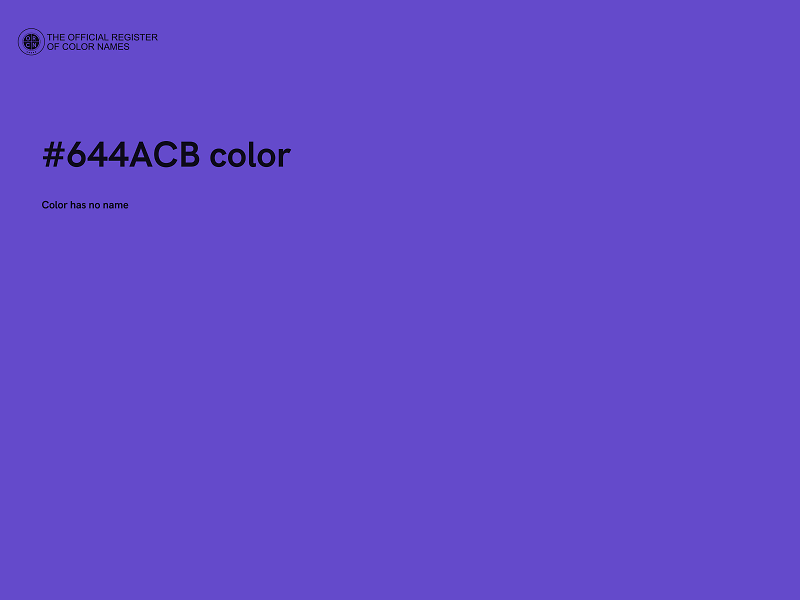 #644ACB color image