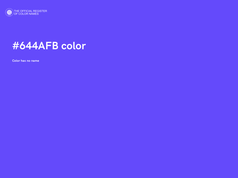 #644AFB color image