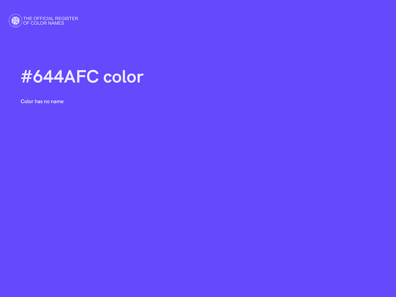 #644AFC color image