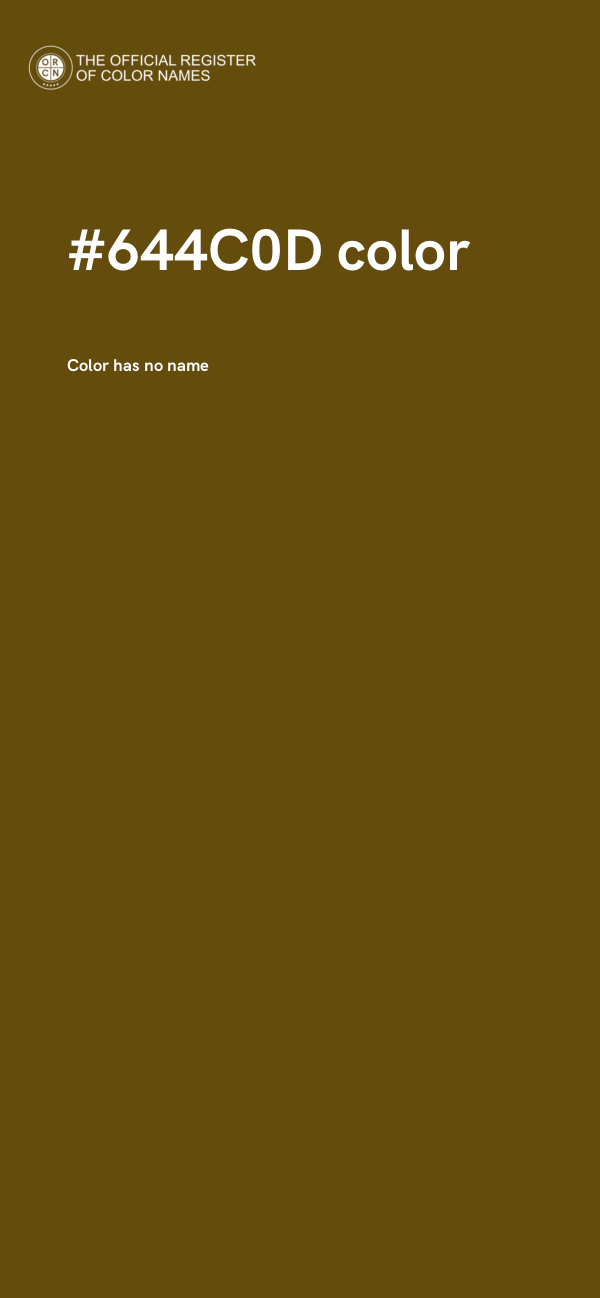 #644C0D color image