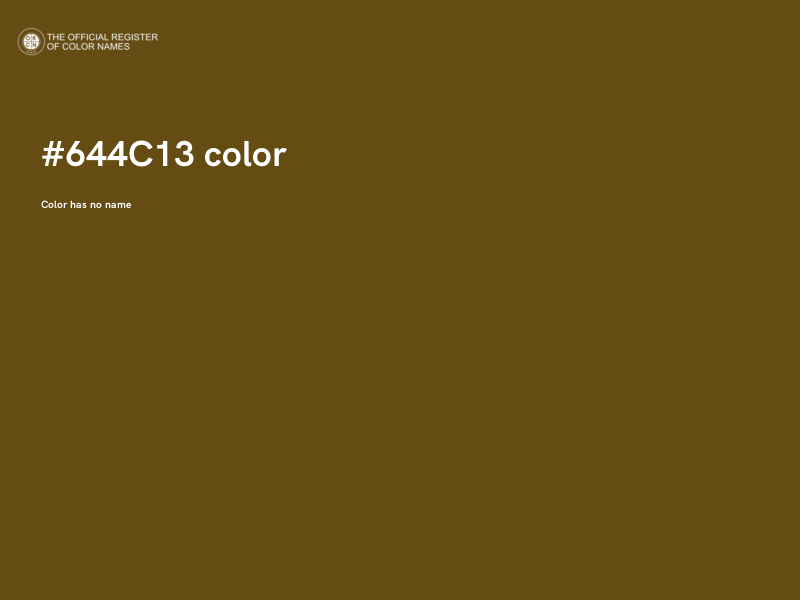 #644C13 color image