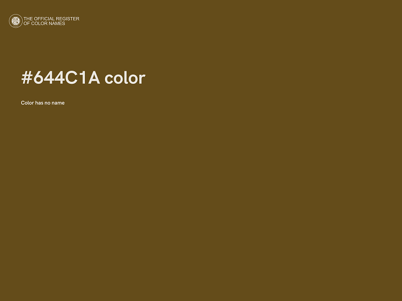 #644C1A color image