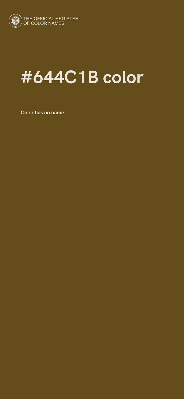 #644C1B color image