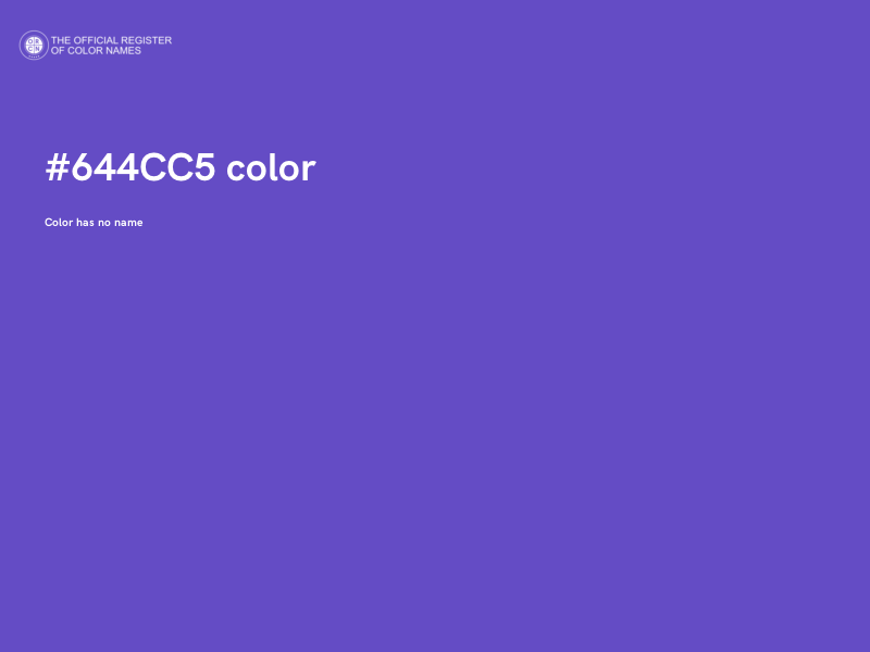 #644CC5 color image