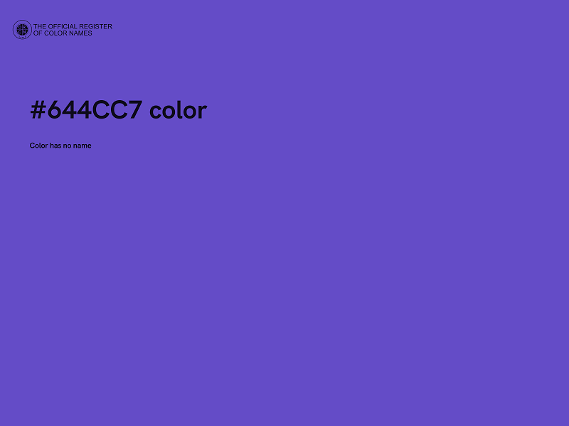 #644CC7 color image