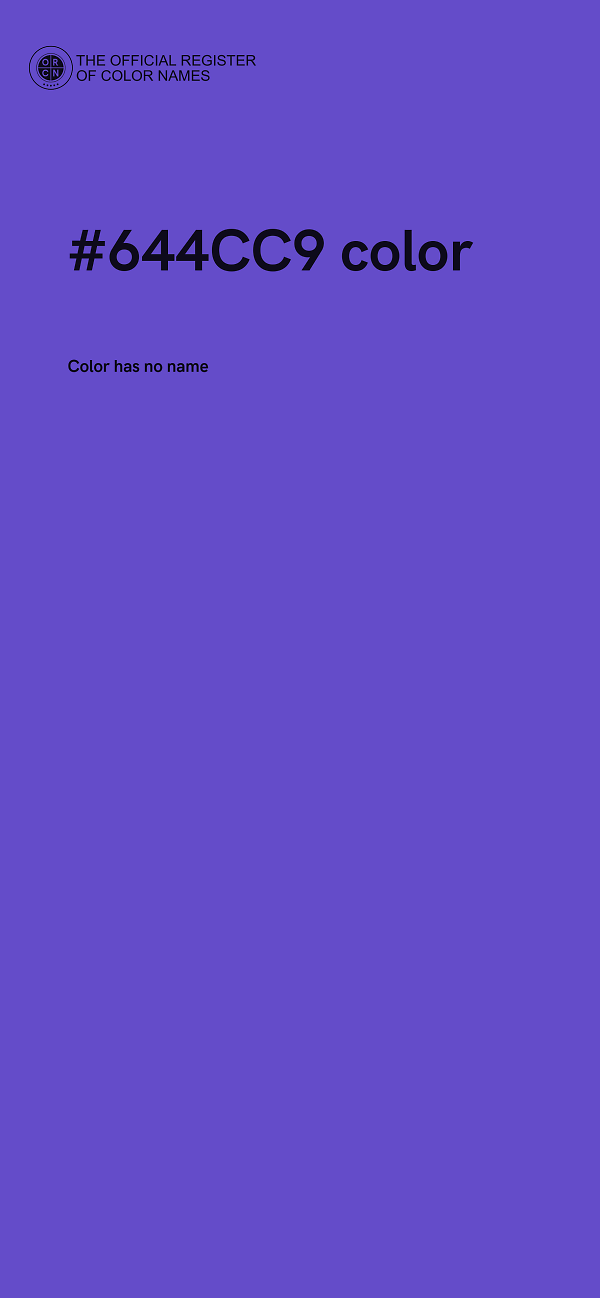 #644CC9 color image