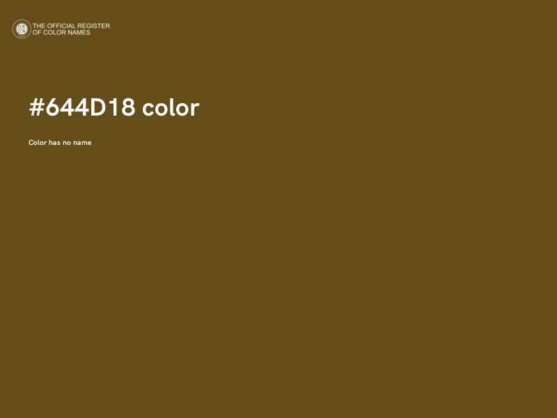 #644D18 color image