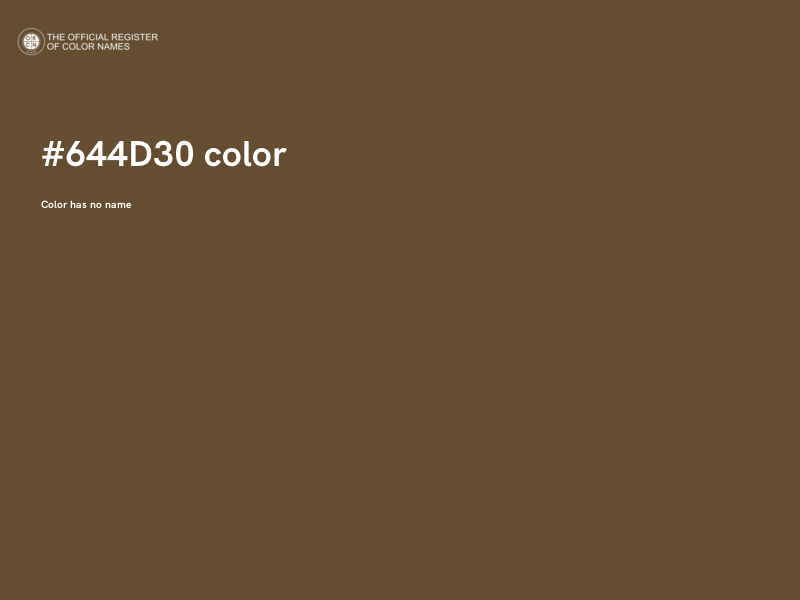 #644D30 color image