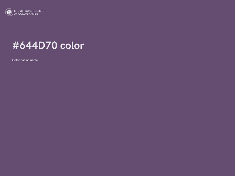 #644D70 color image