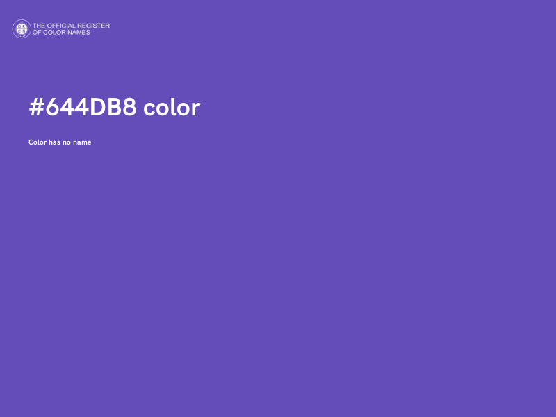 #644DB8 color image