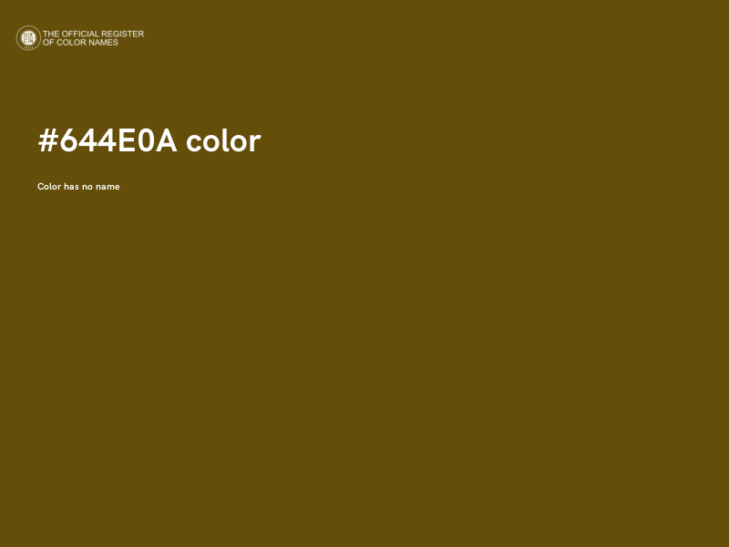 #644E0A color image
