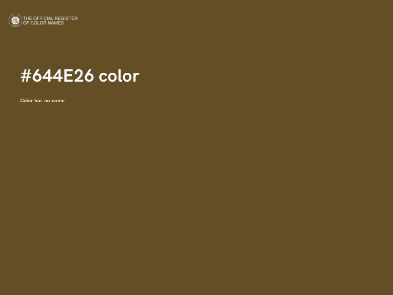 #644E26 color image