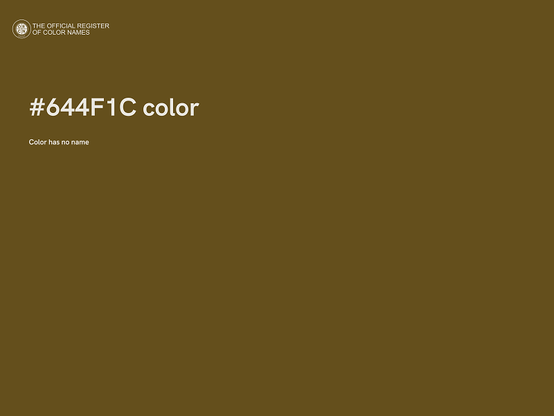 #644F1C color image