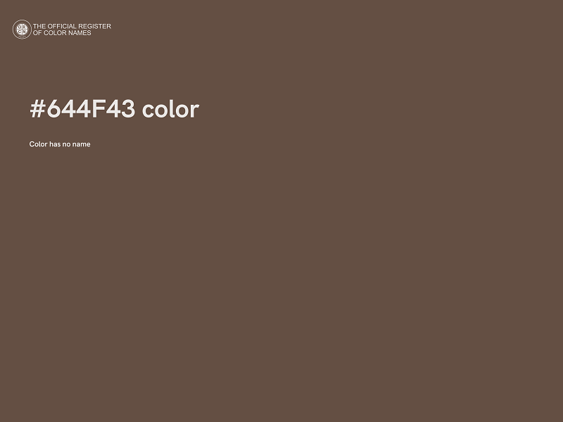 #644F43 color image