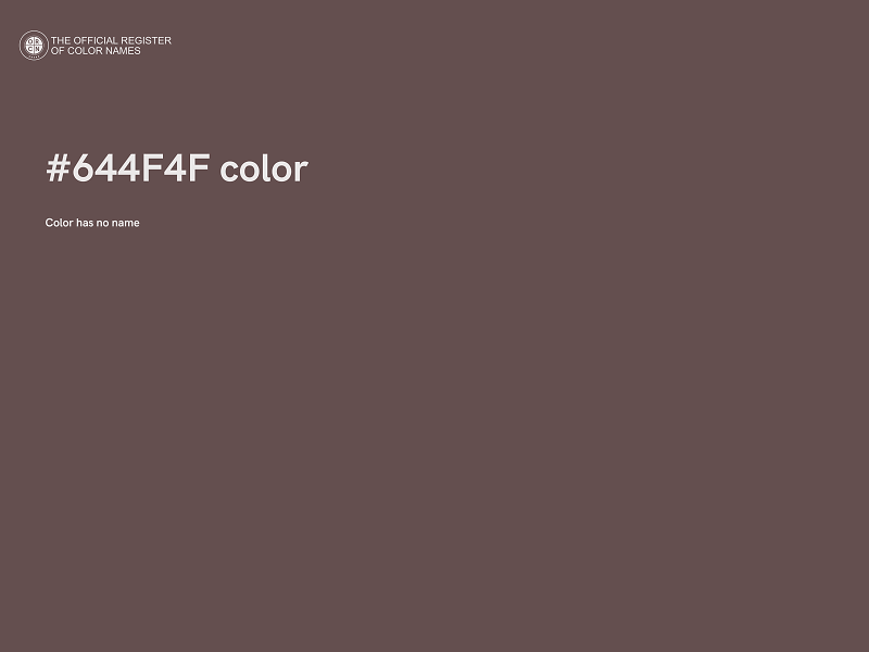 #644F4F color image