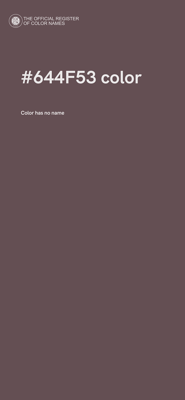 #644F53 color image