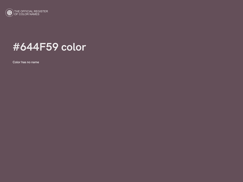 #644F59 color image