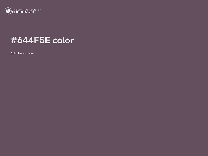 #644F5E color image