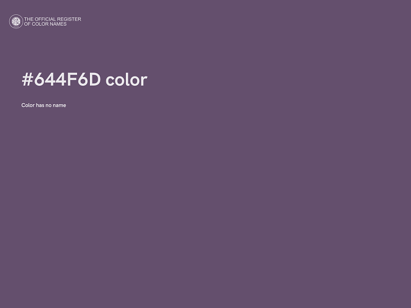 #644F6D color image