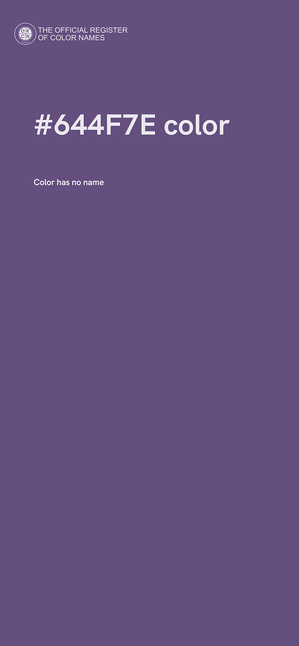 #644F7E color image