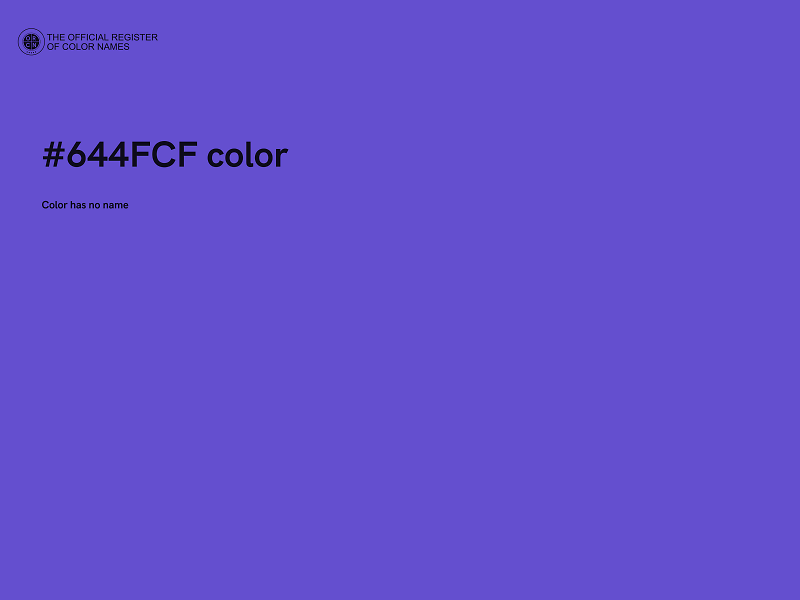 #644FCF color image